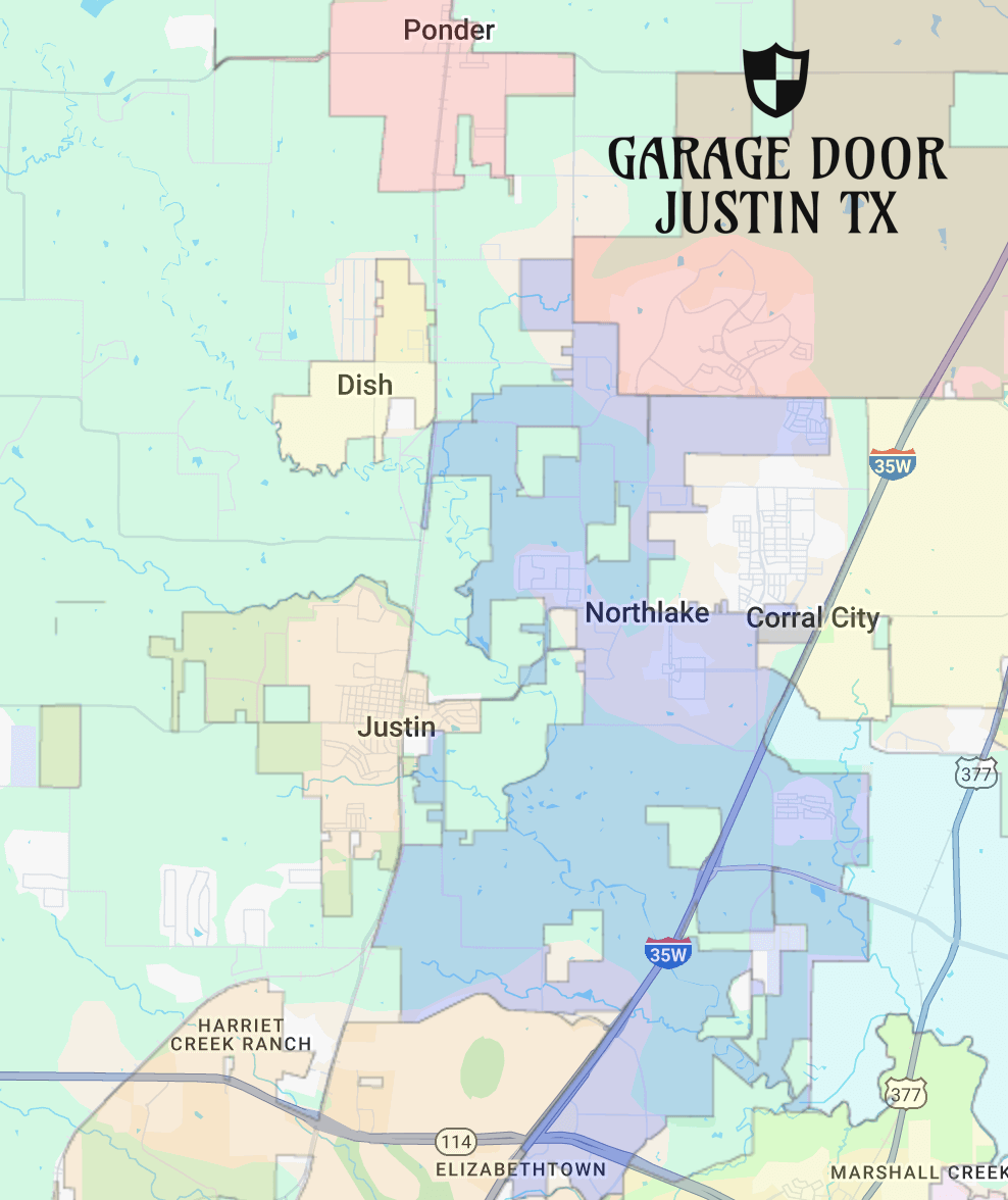 Justin-texas-city-map